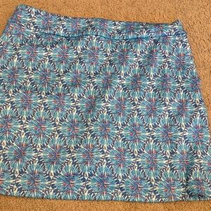 Vineyard Vines Blue and Red Floral Mini Skirt